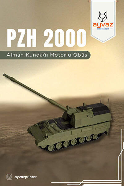 ayvazprinter PZH 2000 1/35 Ölçek, 10,5x21x10 cm Boyutlu, Hareketli Palet Sist...