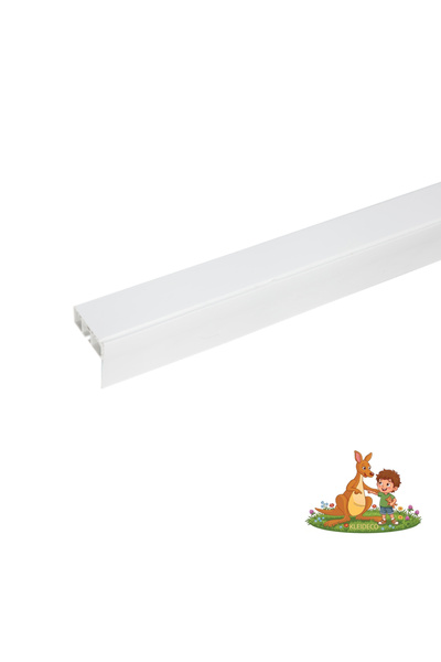 KLEIDECO Sina perdea PVC Berlin, 1 canal, cu masca decorativa, 380 cm, Alb, a...