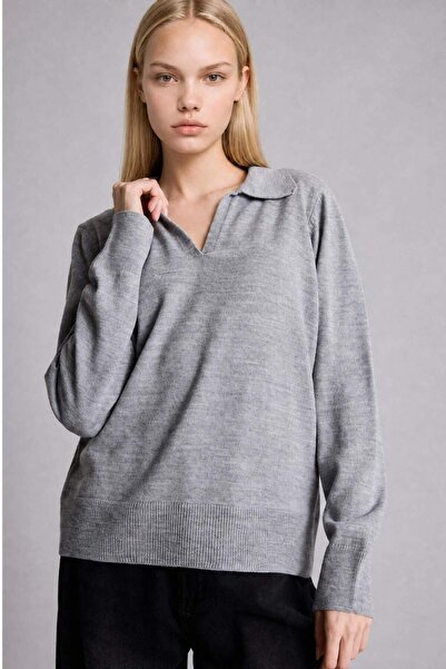 DeFacto Regular Fit Polo Collar Sweater F0405Ax26Wn