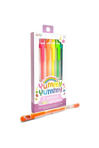 Ooly Pixuri gel Yummy Yummy, neon, parfumate, multicolor, 6 buc