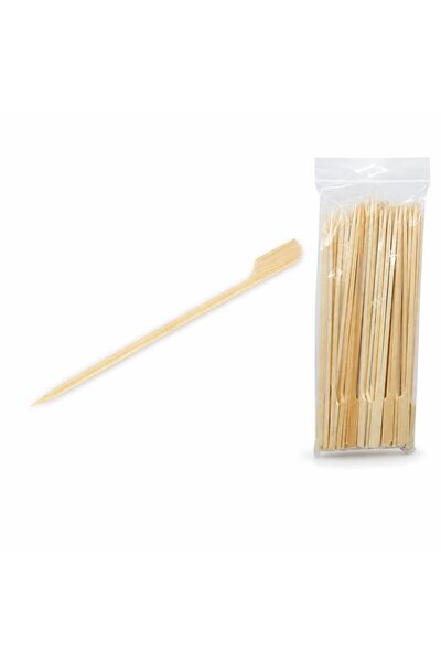 Leski Set of 50 Skewers, Leski, Teppo Type, Made of Bamboo, for Grill and BBQ