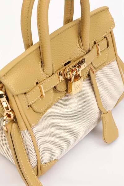 Levidor Yellow Lock Detail Handbag