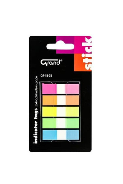 GRAND Set 25 markere index multicolor 8x15cm