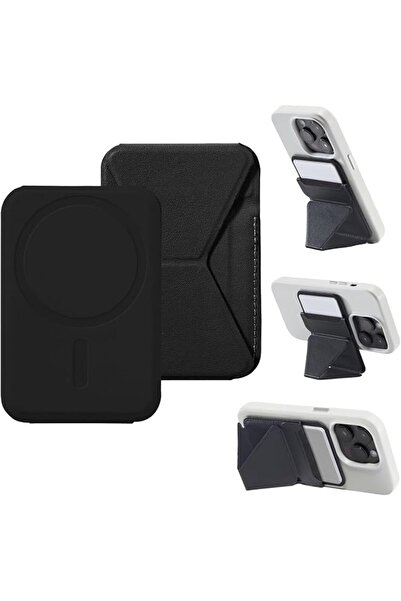 Generic Magnetic Wallet Stand for iPhone 17-12 Series – Compatible Magsafe Ph...