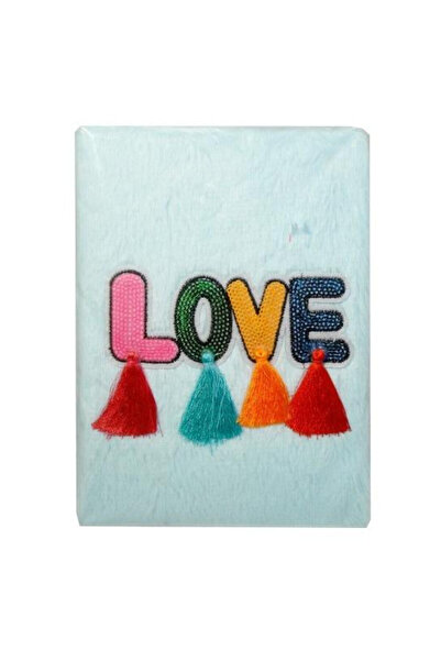 Swede Jurnal plusat SWEDE, pentru fete 3+, cu broderie 'LOVE' si ciucuri, mul...