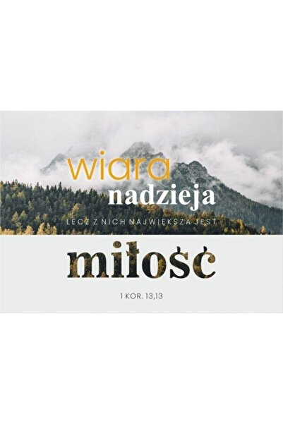 Koinonia Felicitare / carte postala 'Wiara, nadzieja, milosc' (C6), cu mesaj ...