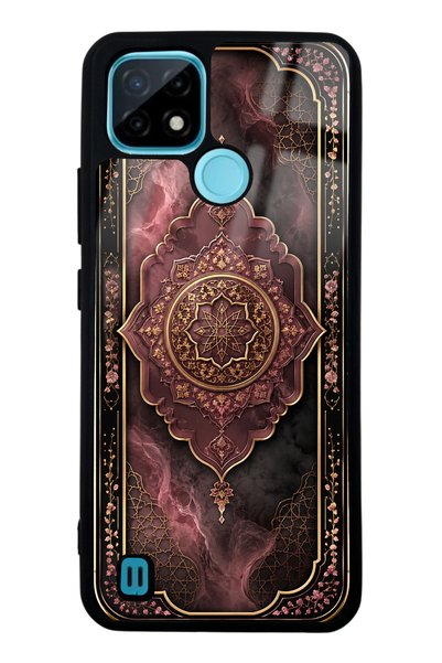 Spoyi Realme C21 Rosewood Ottoman Medallion Design Glossy Phone Case