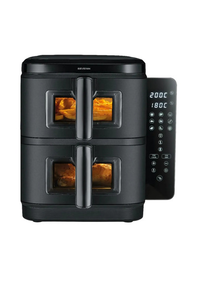 Severin Friteuză dublă cu aer cald, Severin, S-Fry Duo Stack FR, 2x5,5 litri,...
