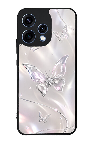 Spoyi Oppo Reno 15 Crystal Whisper Butterfly Tasarımlı Glossy Telefon Kılıfı