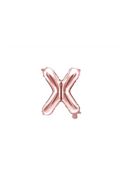Baloane Vesele Balon Folie Litera X Rose Gold 40 cm LTR1-X