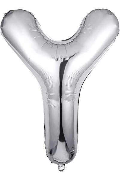 Baloane Vesele Balon Folie Litera Y Silver 40 cm LTR5-Y