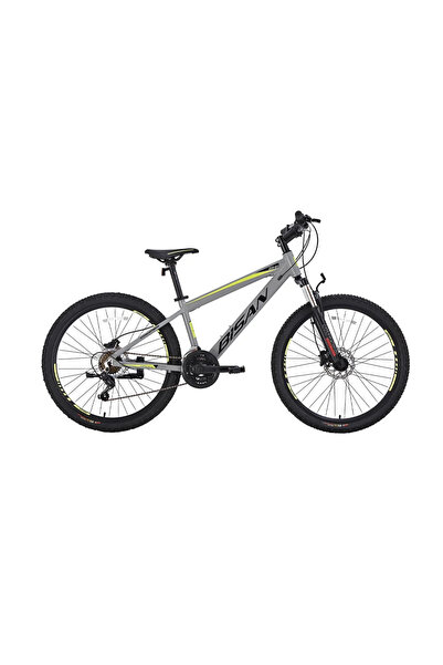Bisan Cooper HD 26 Jant 21 Vites HD Açık Gri Siyah Sarı Dağ Bisikleti 35 Kadro
