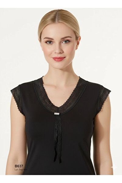 ALFA AKSESUAR 03 Şahinler lace stoned half sleeve athlete b637
