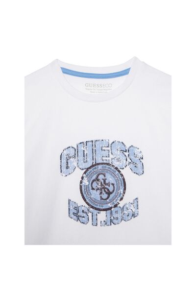 Guess Tricou băieți L6RI13K8HM4 Alb