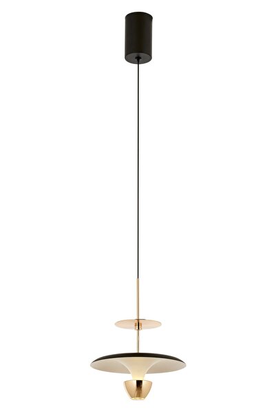 Avonni AV-5300-1K Krom Kaplama Modern Avize LED Metal H: 80 cm, Ø: 28 cm