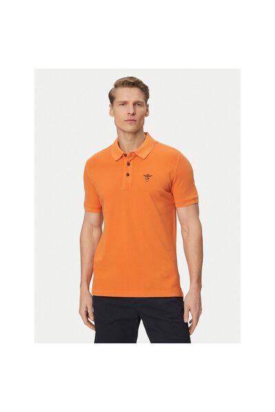 Aeronautica Militare Polo bărbați 261PO1925UP00406 Portocaliu