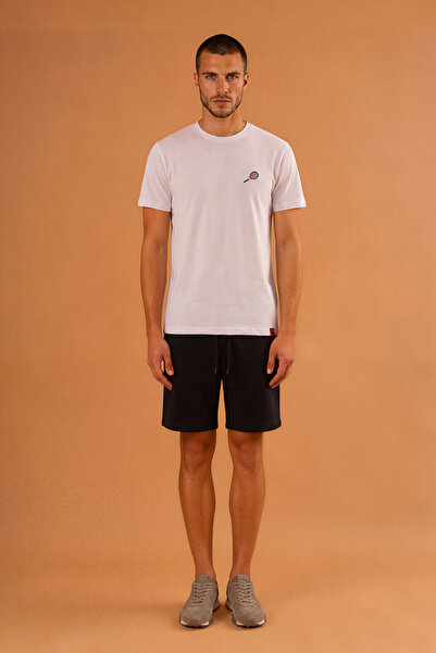 RunGear Up Men's 100% Cotton Tennis Racket Embroidered Pattern T-Shirt - Regu...