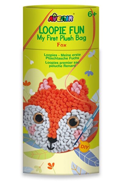 AVENİR Kit DIY Loopie Fun - Prima mea geanta de plus bucle, Vulpe, Avenir, 6 ...