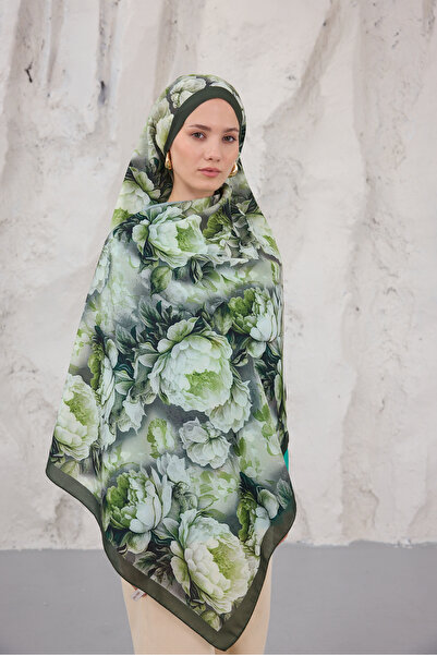 Mira İpek Sunshine Series Patterned Cotton Soft Shawl Women's Colorful Shawl