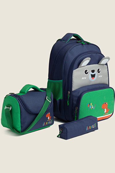 MİECZ BAGS Sevimli Karakter Tavşan Figürlü Kız Erkek Çocuk İlkokul&Ortaokul B...