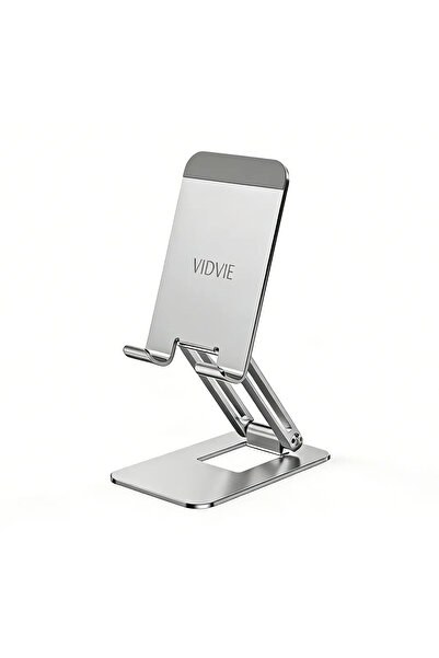 Vidvie HC1575 Foldable Aluminum Phone Stand with Adjustable Height and Anti-S...