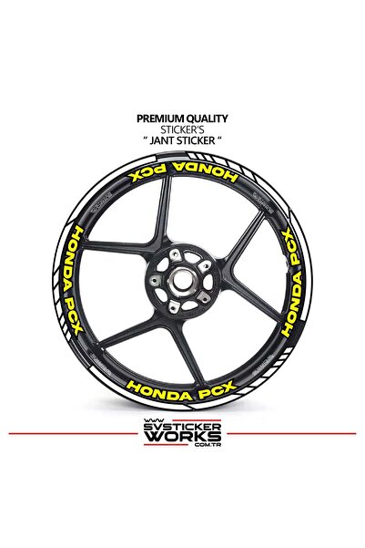 ARONA Honda pcx wheel rim strip and inner rim 16 letter sticker decal model p...
