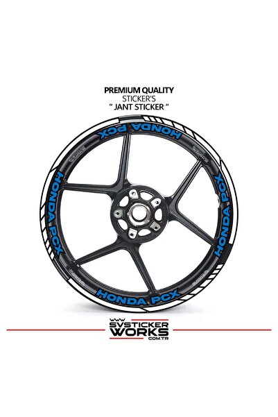 ARONA Honda pcx wheel rim strip and inner rim 16 letter sticker decal model p...