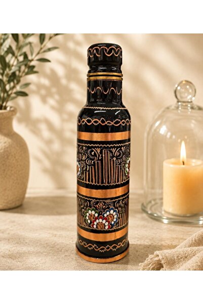 Elen Hediyelik Black Copper Bottle - 0.6 Lt.