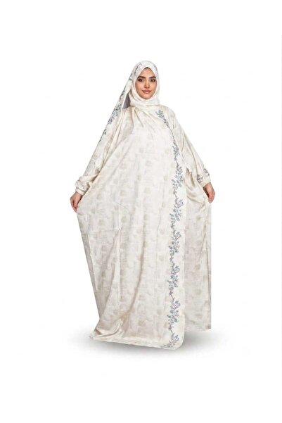 SDD A cold and heavy egyptian scarf with islamic shapes with a veil connected...