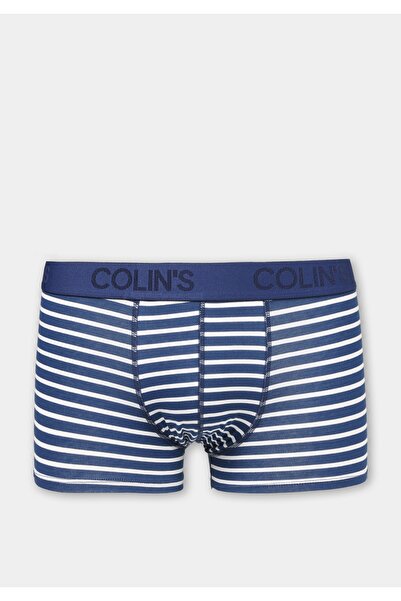 Colin's بوكسر رجالي مطبوع باللون الأزرق الداكن من ترانك فيت