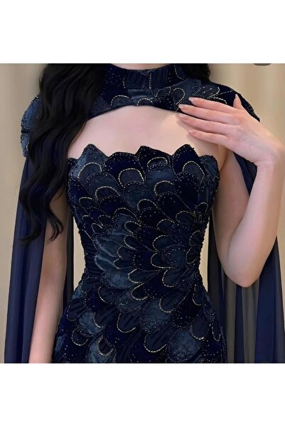 HIYOMI FASHIN Midnight Glitter Evening Dress