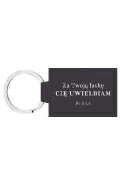 Szaron , breloc din piele ecologica cu gravura biblica 'Za Twoja laske', mult...