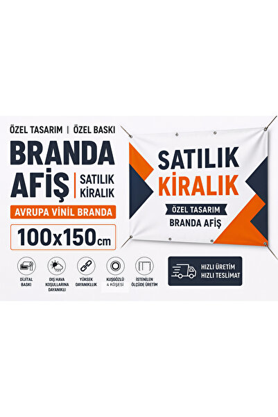 Çetintaşlar Reklam Kişiselleştirilebilir Branda Afiş | Vinil Baskı | 100x150c...