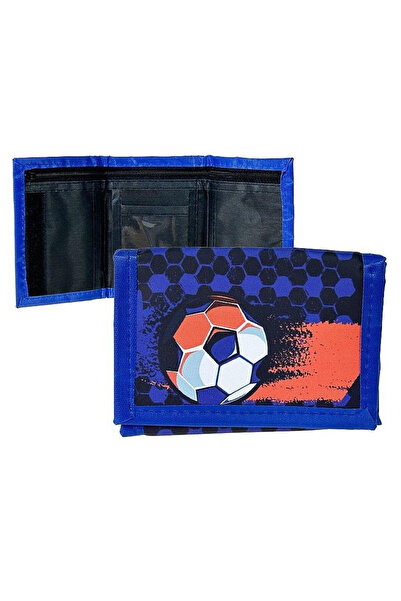 adar , portofel pentru baieti din textil, cu imprimeu minge, sportiv, model P...