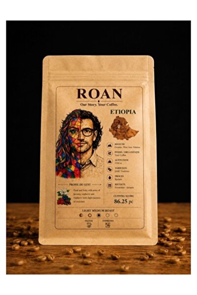Roan Etiopia Yirgacheffe – Cafea de specialitate (1000 g)