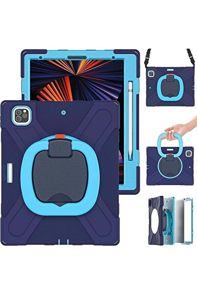 SIGLOO Husă Clamshell rotativă pentru iPad Air 13 2025 iPad Pro 12.9 Bleumari...