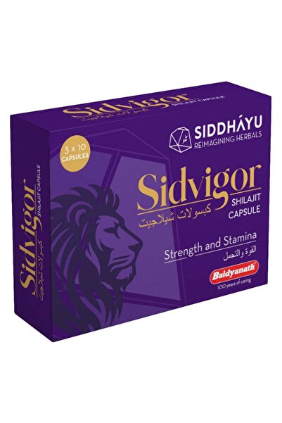 SIDDHAYU Sidvigor Shilajit Capsules, Pack of 30's