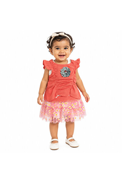 Generic Girls' Blouse and Tulle Skirt Set 1Y