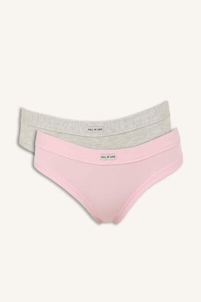DeFacto 2-Piece Slip Panties Set with Flexible Waistband I4124Ax26Au