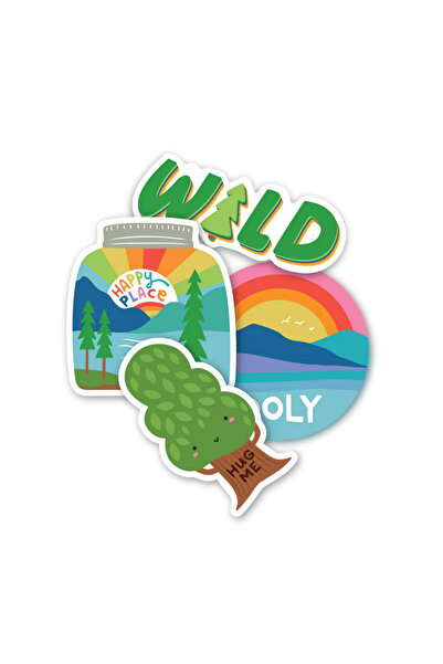 Ooly Stickere impermeabile, Stickiville, Ooly, Zona salbatica, Set 4