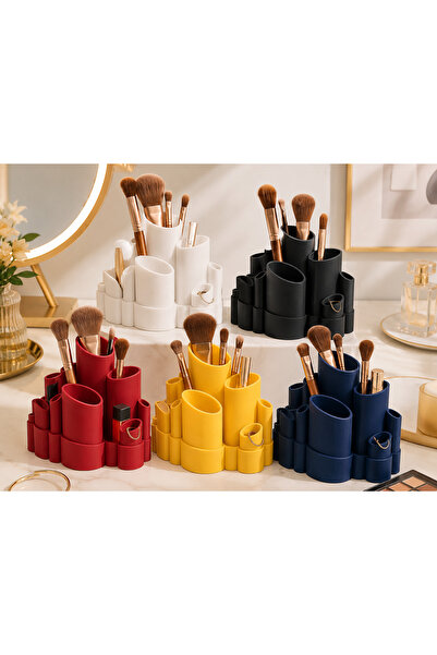 MYE TEKNOLOJİ Multi-Compartment Makeup Brush Organizer – Cosmetic, Lipstick, ...