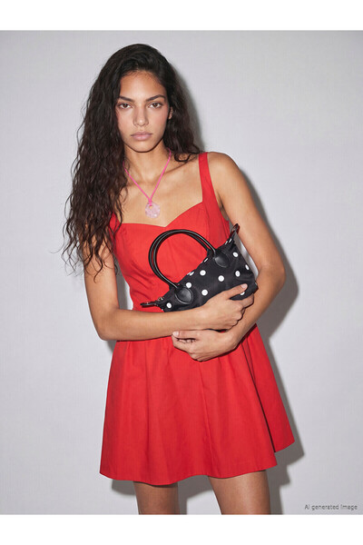 LC Waikiki Trendlucky Polka Dot Patterned Women's Shoulder Bag with a Difference