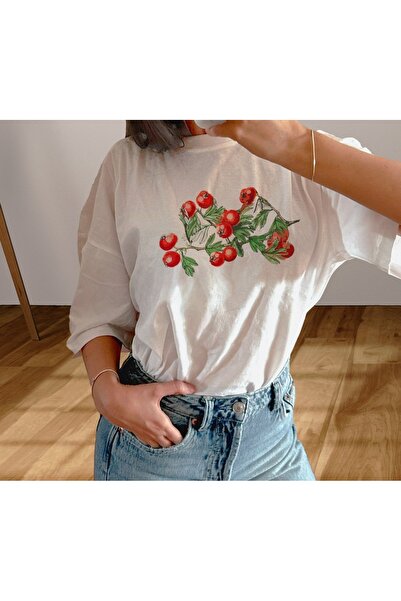 Grafftee Clothing Μπλουζάκι Unisex Oversize με στάμπα ντομάτας
