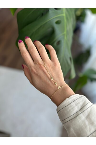 ringbox Gold Üç Küçük Çiçek Şahmeran