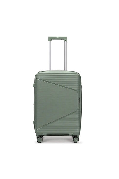 Amber Βαλίτσα καμπίνας με επέκταση AM1018 (55x38x20-25 εκ.) Λαδί