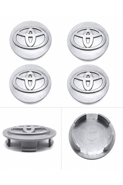 HDF TOYOTA GRİ JANT GÖBEĞİ / GÖBEK KAPAĞI / 4 ADET