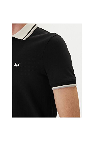 Armani Exchange Polo bărbați XM002350 AF10366 Negru