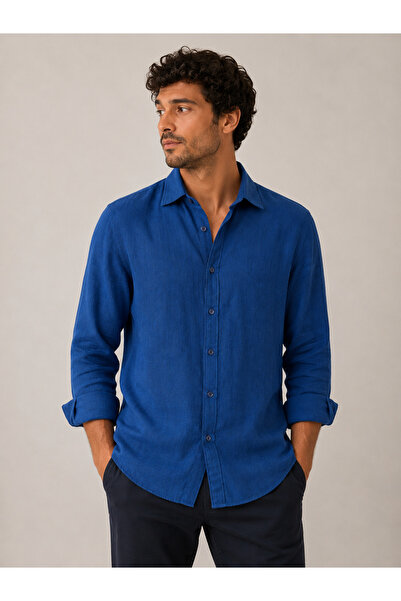 Evrano Timeless Elegance EVRANO Unisex Relaxed Fit Linen long sleeve Shirt