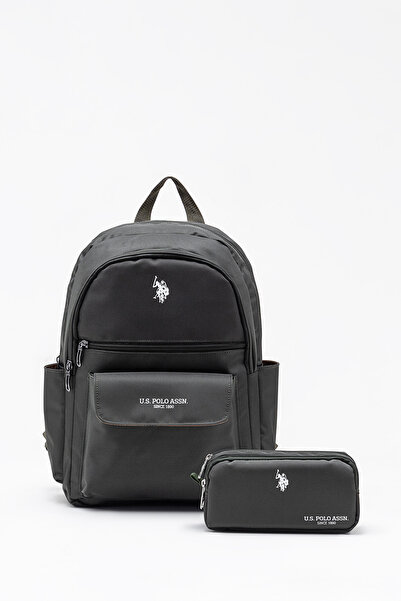 U.S. Polo Assn. Plcan26056 Khaki Backpack Pen Holder Set – Multi-Compartment ...