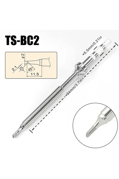 Choice5 1Pc TS-BC2 TS Series Pine64 TS100 TS101 Soldering Iron Tips Replaceme...